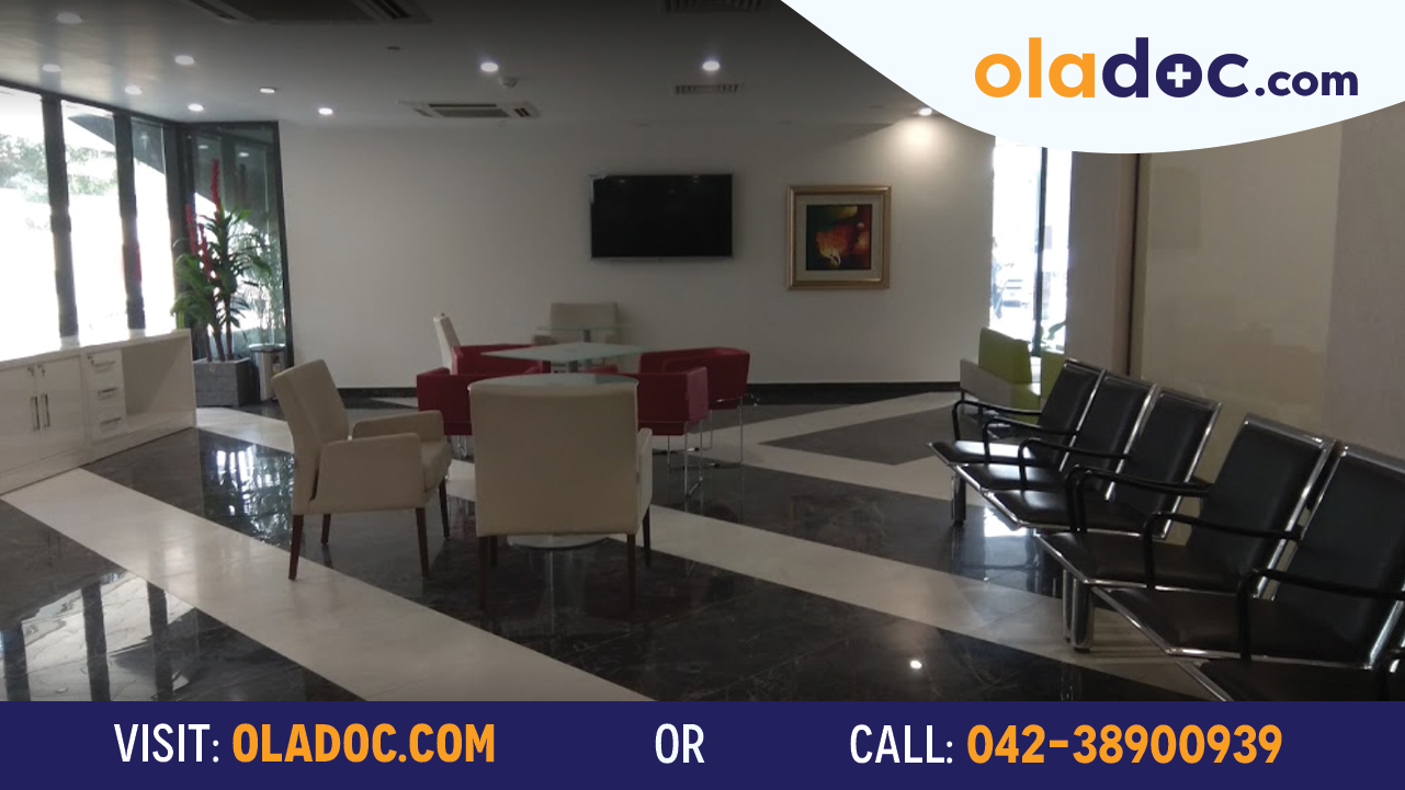 Waiting area at Hameed Latif Hospital Lahore